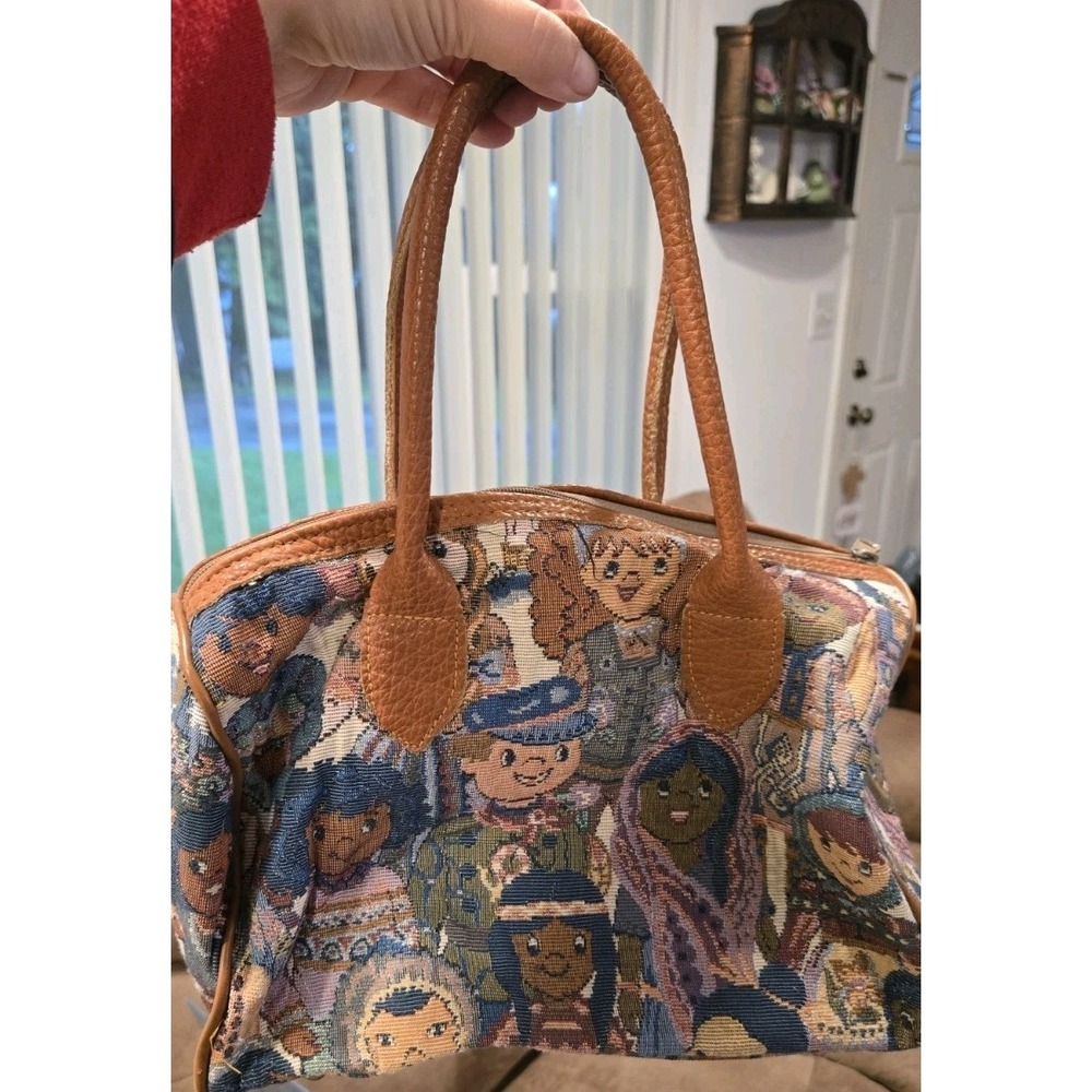 Handmade Tapestry Handbag International Children Folk Art Carpet Bag Purse